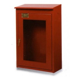 gabinete ansul p/manguera de 30 m y extintor acero rojo cal 22 para empotrar de 85 x 21 x 88 cm