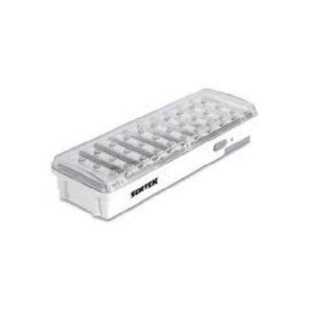 lampara surtek de emergencia de plastico blanco 30 leds 127 volts