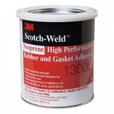 adhesivo 3m 62140365305 scotch weld para junta y hule de alto rendimiento de neopreno 1300l amarillo 14galon