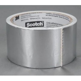 3311 cinta de aluminio uso general 0.050 x .91 m plata