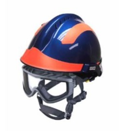 casco gallet f2 xtrem azul ventilado barbiquejo de 3 puntos goggles responder portalmpara y stickers en rojo
