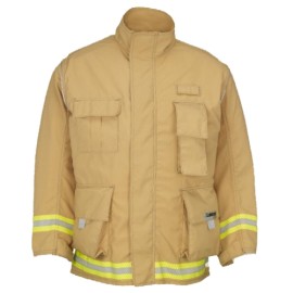 chaqueton de bombero lakeland dual para combate de incendio forestal y trabajos de busqueda y rescate urbano certificado por nf