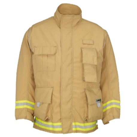 chaqueton de bombero lakeland dual para combate de incendio forestal y trabajos de busqueda y rescate urbano certificado por nf