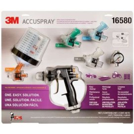 kit pistola 3m 60455086797 accuspray one con pps (incluye: 1 pistola atomizadora accuspray one 2 boquillas 1.4 mm 2 boquillas 1